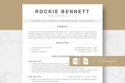 ATS Resume Template - Rockie