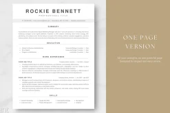 ATS Resume Template - Rockie