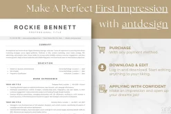 ATS Resume Template - Rockie