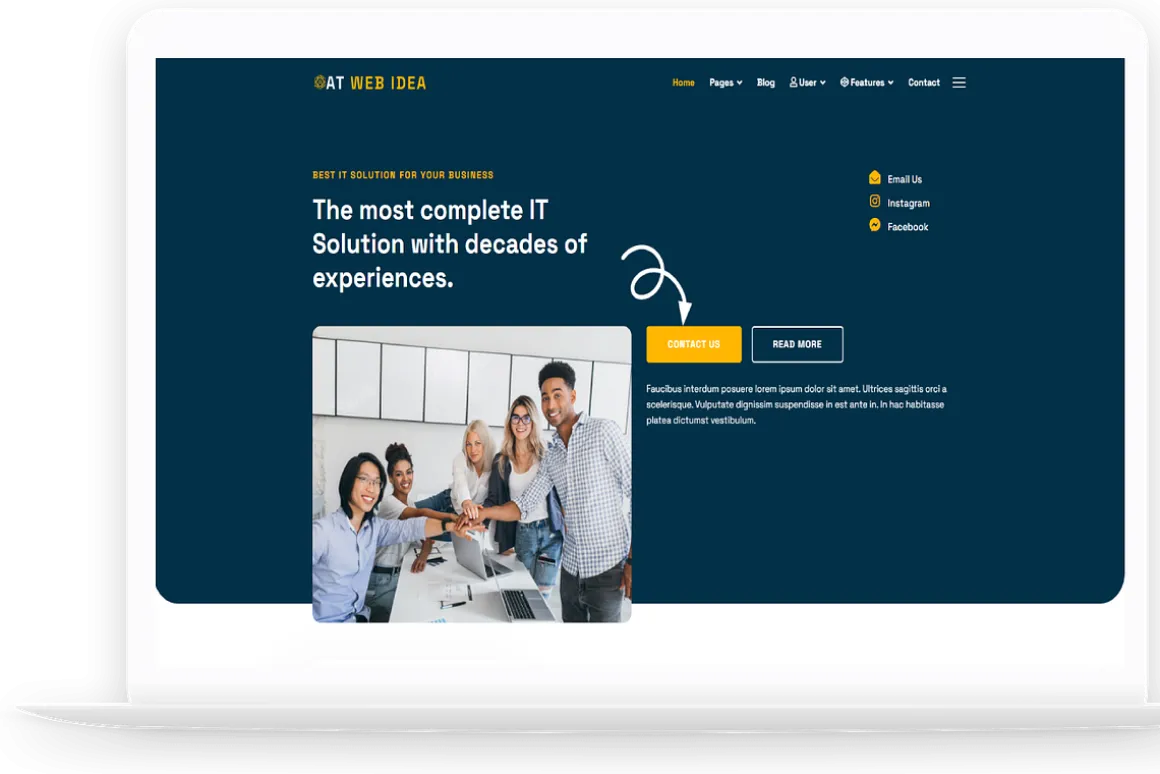 AT Web Idea Onepage WP Theme