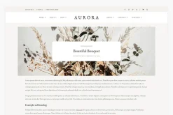 Aurora - WordPress Blog & Shop Theme