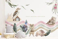 Australia Animals & Flora Watercolor