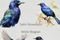 Australian Native Birds Clipart