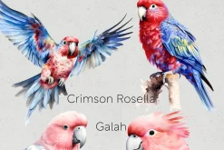 Australian Native Birds Clipart