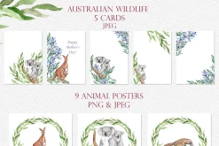 Australian Wildlife Watercolor Set