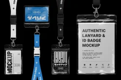 Authentic Lanyard & ID Badge Mockup