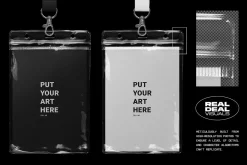 Authentic Lanyard & ID Badge Mockup