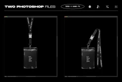 Authentic Lanyard & ID Badge Mockup