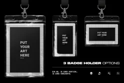 Authentic Lanyard & ID Badge Mockup