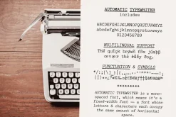 Automatic Typewriter Font and Extras
