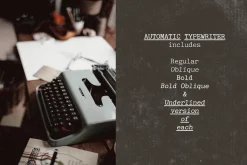 Automatic Typewriter Font and Extras