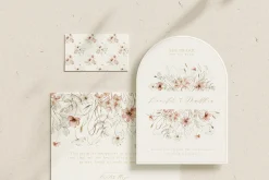 Autumn Wildflower Watercolor Floral