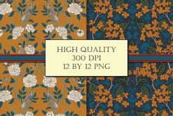 Autumn Boho William Morris Patterns