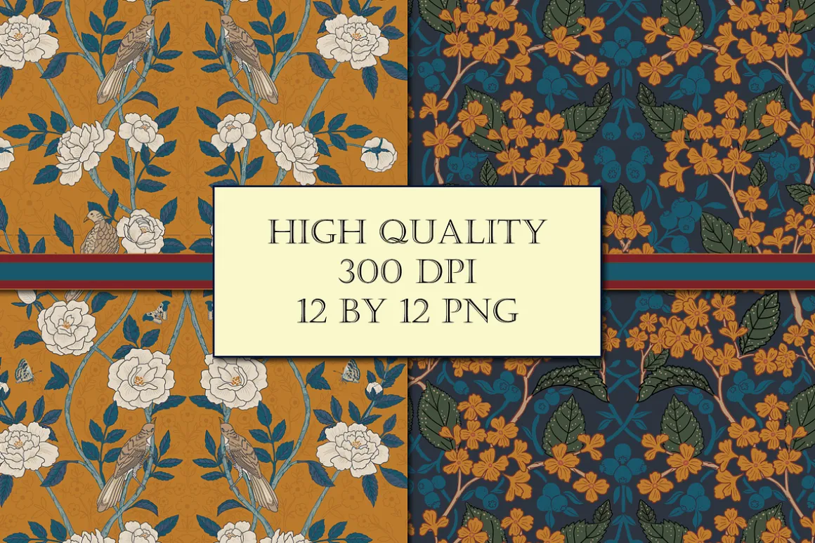 Autumn Boho William Morris Patterns