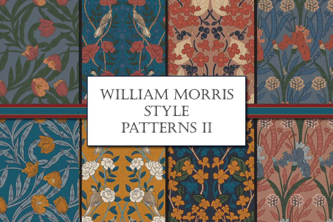 Autumn Boho William Morris Patterns