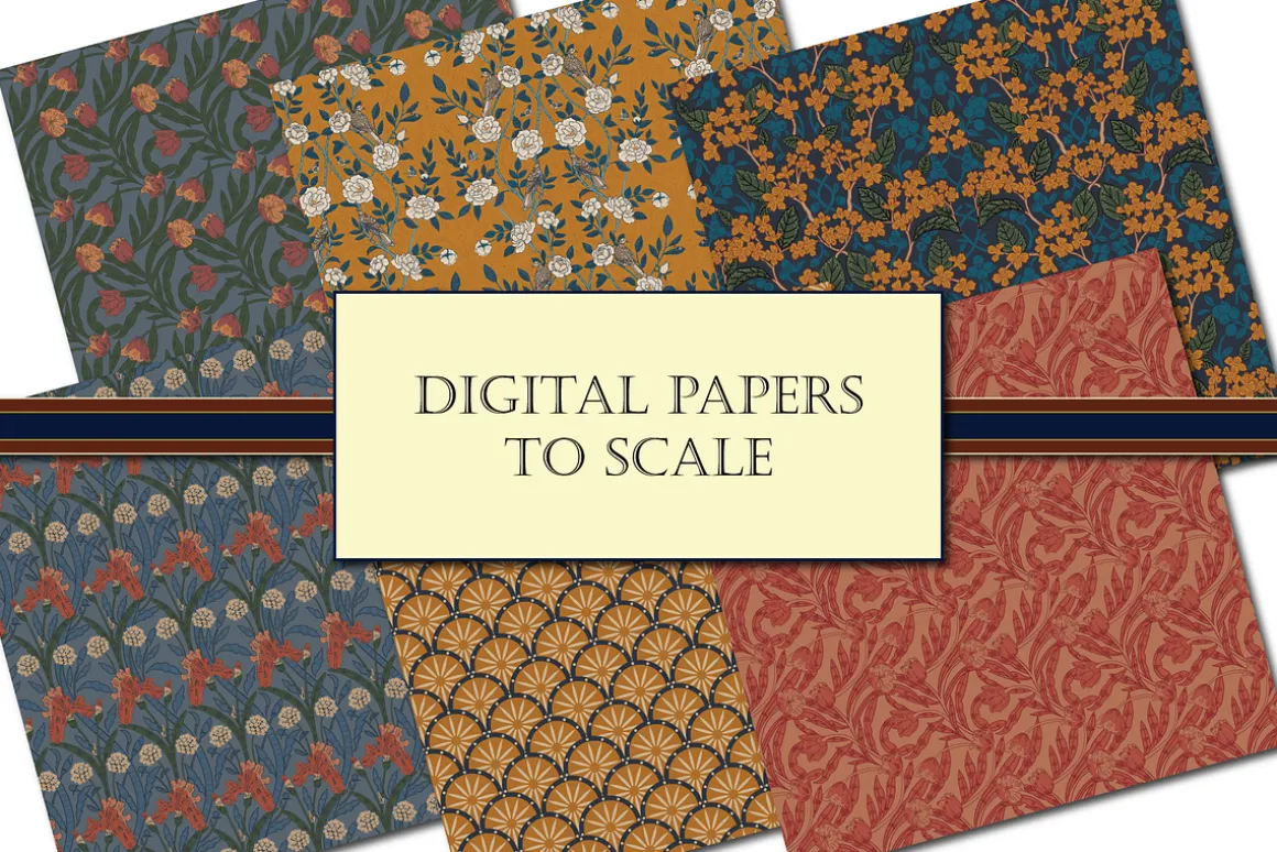 Autumn Boho William Morris Patterns