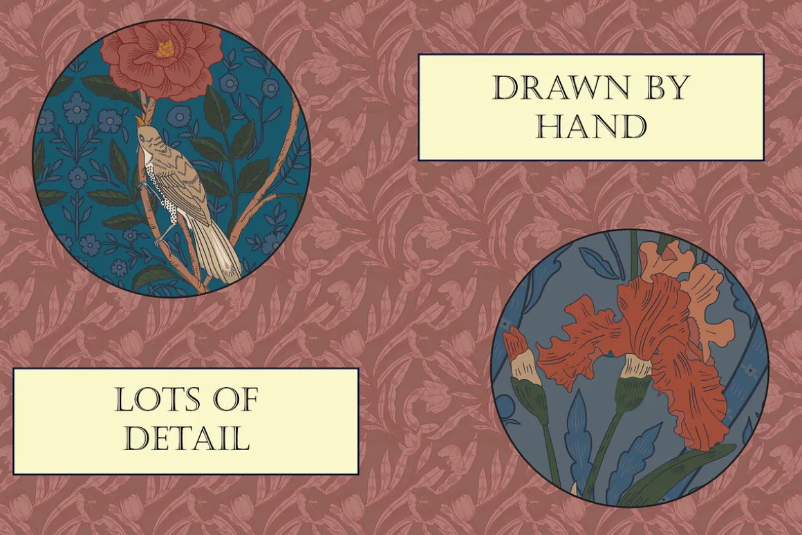 Autumn Boho William Morris Patterns