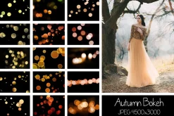 30 Autumn Bokeh Overlays