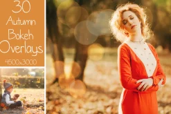 30 Autumn Bokeh Overlays