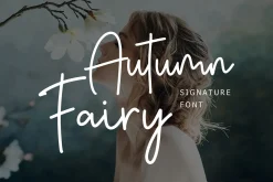 Autumn Fairy Signature Monoline Font