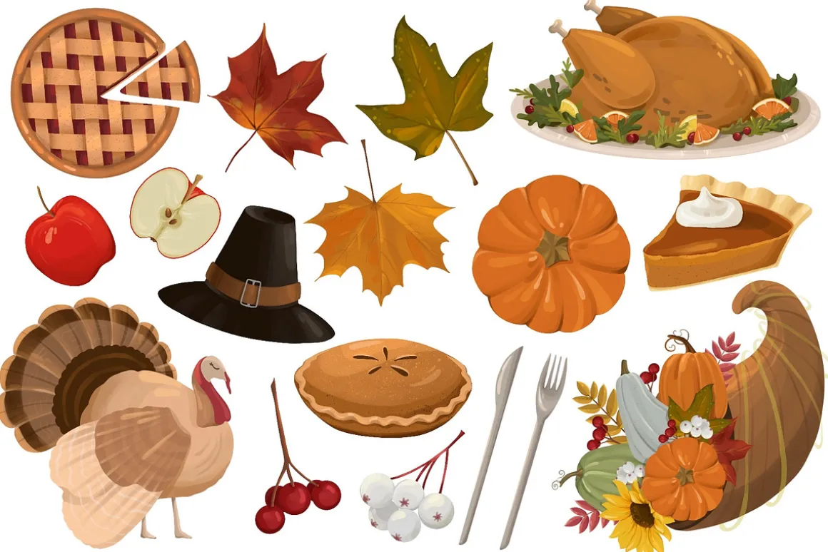 Autumn Pumpkin, Thanksging Clipart