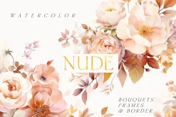 AUTUMN Watercolor Floral Bundle