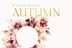 AUTUMN Watercolor Floral Bundle