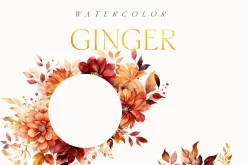 AUTUMN Watercolor Floral Bundle