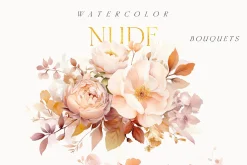 AUTUMN Watercolor Floral Bundle