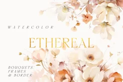 AUTUMN Watercolor Floral Bundle