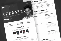 Aveline - Student Portfolio Landing