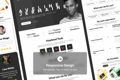 Aveline - Student Portfolio Landing
