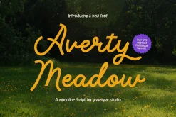 Averty Meadow | Monoline Script