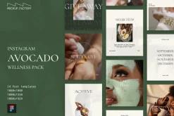 Avocado Wellness Instagram Template