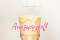 Awesomespill | handlettered font