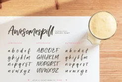 Awesomespill | handlettered font