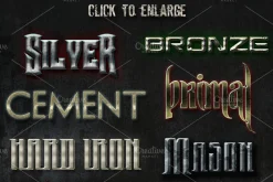 12 Awesome Text Effects Grunge Metal