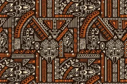 Aztec ornaments backgrounds set