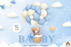 Baby Bear, Baby Shower, It's a boy