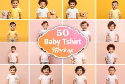 Baby T-Shirt Mockup Picture Bundle