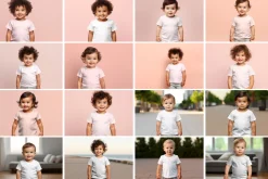 Baby T-Shirt Mockup Picture Bundle