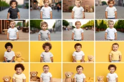 Baby T-Shirt Mockup Picture Bundle