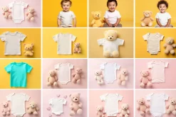 Baby T-Shirt Mockup Picture Bundle