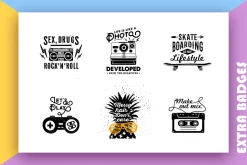 Back to the 90's. 15 Hand Drawn Pics