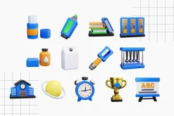 Back to School 3D Icons