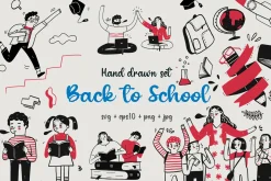Back to School Hand draw set