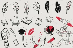 Back to School Hand draw set