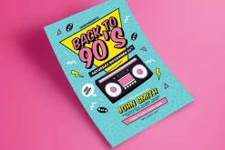 Back to 90's Event Flyer