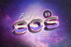Back to the 80s Retro Text Effects