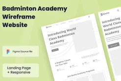 Badminton School Wireframe Website